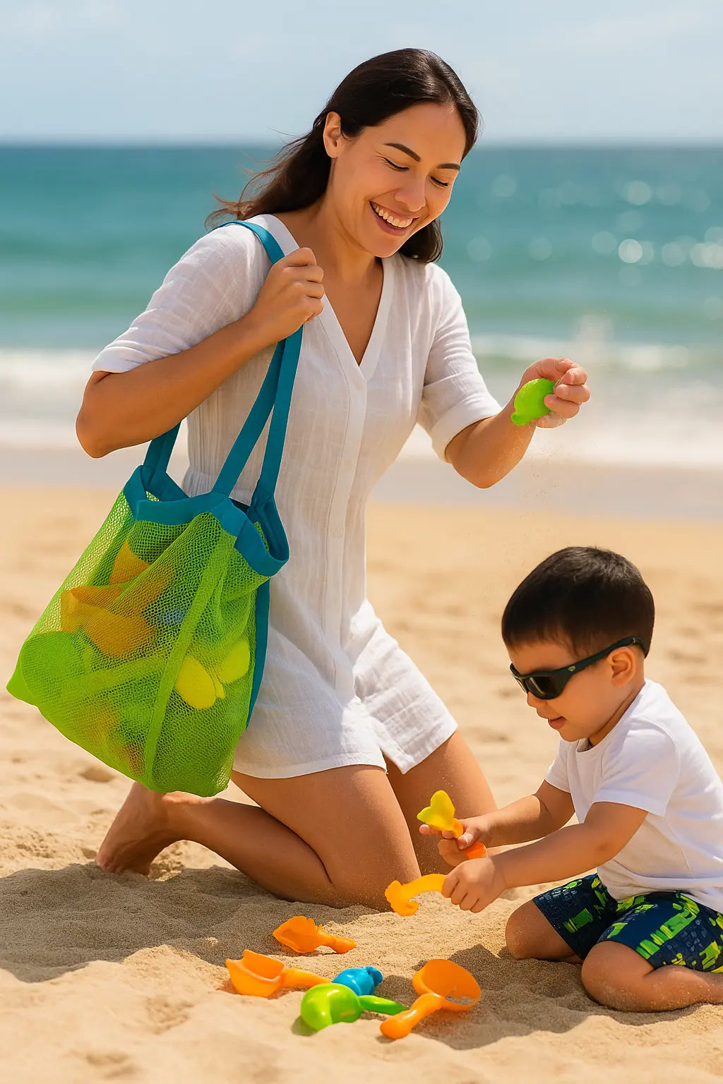 Kids Beach Toys | Kids Mesh Toy Bag | Novara Shop