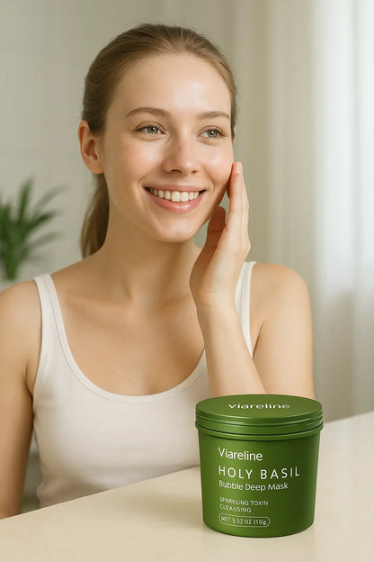 Bubble Deep Cleansing Mask. Gently cleanses facial skin, controls oil, removes blackheads, and provides hydration and moisture. Novara Shop