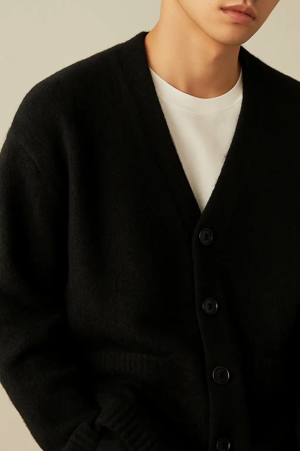 Cardigan V-neck Sweater Men Autumn Winter Fashion All Loose Casual Knitwear High-quality Fabric Comfortable Skin Breathable Coat Novara Shop