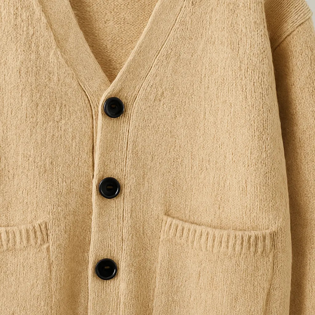 Cardigan V-neck Sweater Men Autumn Winter Fashion All Loose Casual Knitwear High-quality Fabric Comfortable Skin Breathable Coat Novara Shop