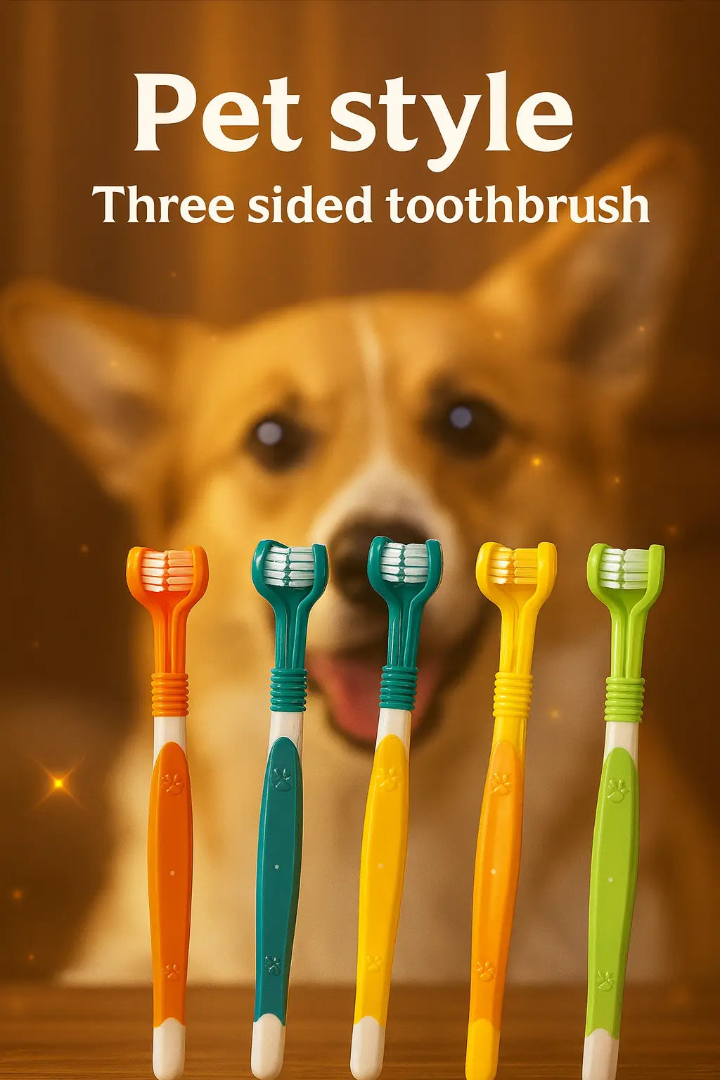 Toothbrush for Pets | Three-Sided Toothbrush | Novara Shop