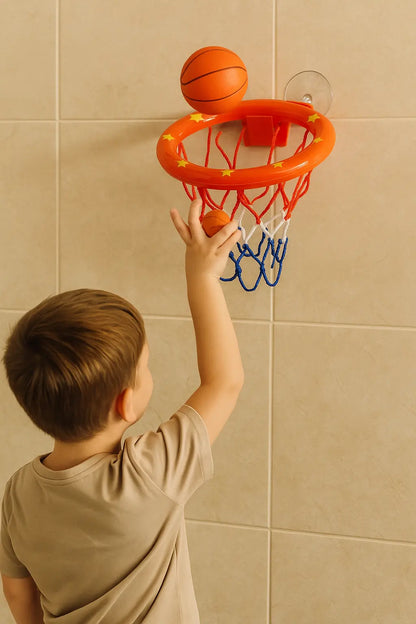 Kid Bath Basketball Hoop Bathtub Water Play Toys Baby Bath Toy Toddler Bathroom Suction Cup Shooting Basket for Gift - Novarashop