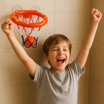 Kid Bath Basketball Hoop Bathtub Water Play Toys Baby Bath Toy Toddler Bathroom Suction Cup Shooting Basket for Gift - Novarashop