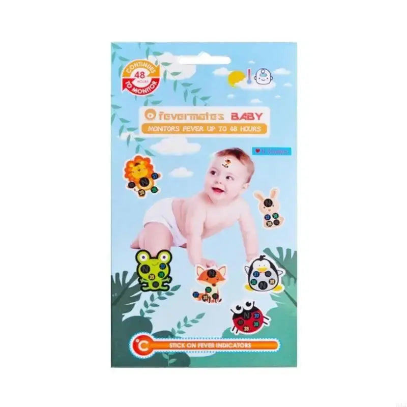  Forehead Fever Stickers Temperature Fever Patch for Kid Baby