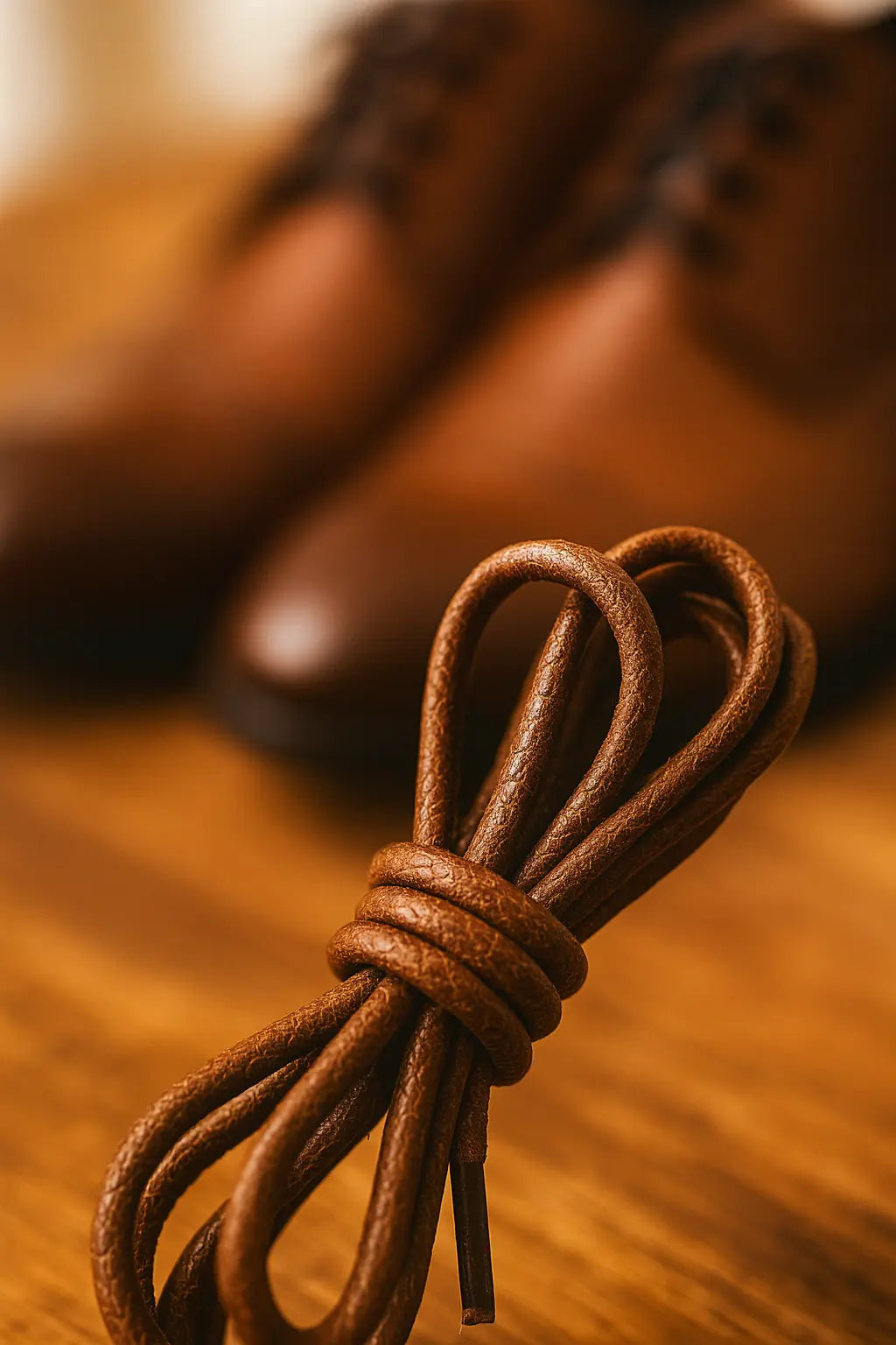 Leather Shoe Laces | Round Waxed Laces | Novara Shop