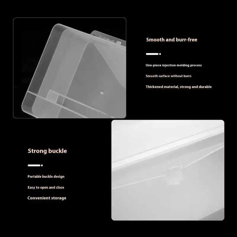 Rectangle Nail Art Tool Empty Storage Box Partition Storage Tweezers Clippers Pens Polishing Nail Buffer Files Plastic Container Novara Shop