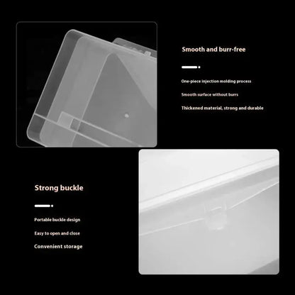 Rectangle Nail Art Tool Empty Storage Box Partition Storage Tweezers Clippers Pens Polishing Nail Buffer Files Plastic Container Novara Shop