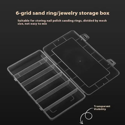 Rectangle Nail Art Tool Empty Storage Box Partition Storage Tweezers Clippers Pens Polishing Nail Buffer Files Plastic Container Novara Shop