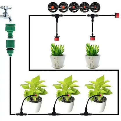 Automatic Watering Garden Hose Micro Drip Watering Kits Adjustable Nozzle Garden Supplies System Water Novara Shop