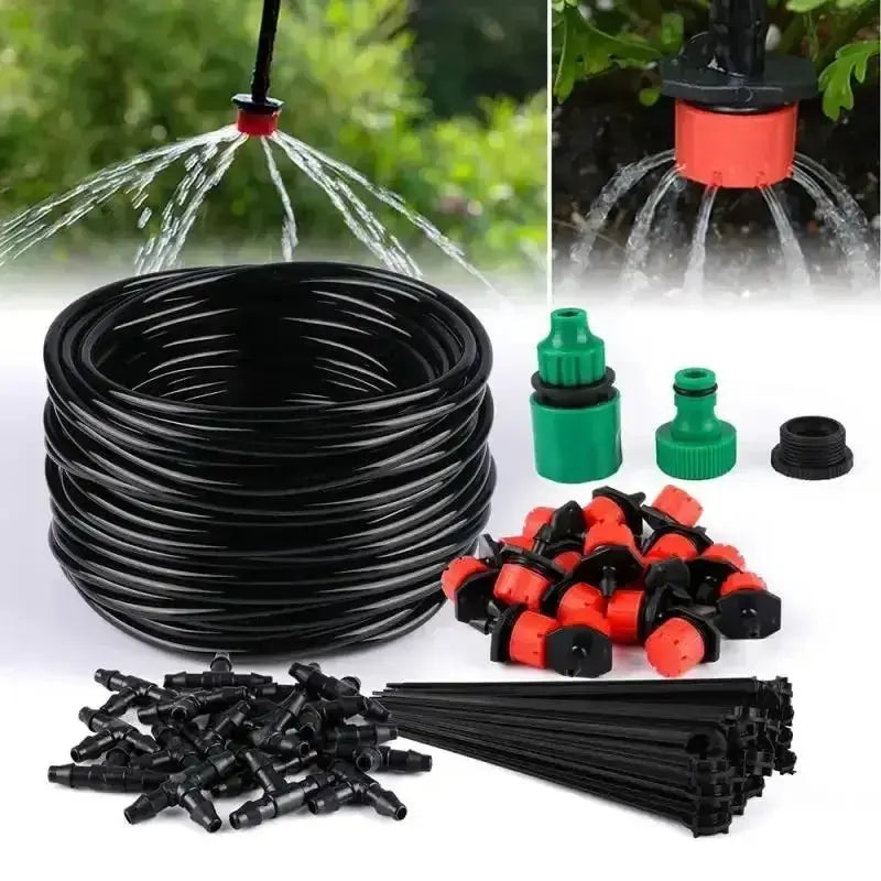 Automatic Watering Garden Hose Micro Drip Watering Kits Adjustable Nozzle Garden Supplies System Water Novara Shop