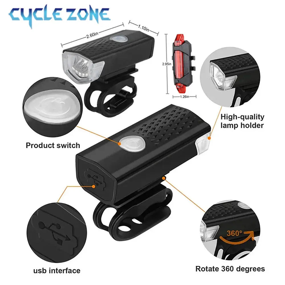 Bike Light Set | Rechargeable Bike Lights | Novara Shop