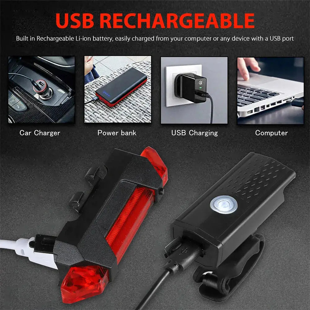 Bike Light Set | Rechargeable Bike Lights | Novara Shop