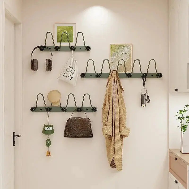 European Style Minimalist Entrance Door Hanging Hooks Bedroom Clothes Hats Bags Storage Hangers Wall Mounted Rack Decoration Novara Shop