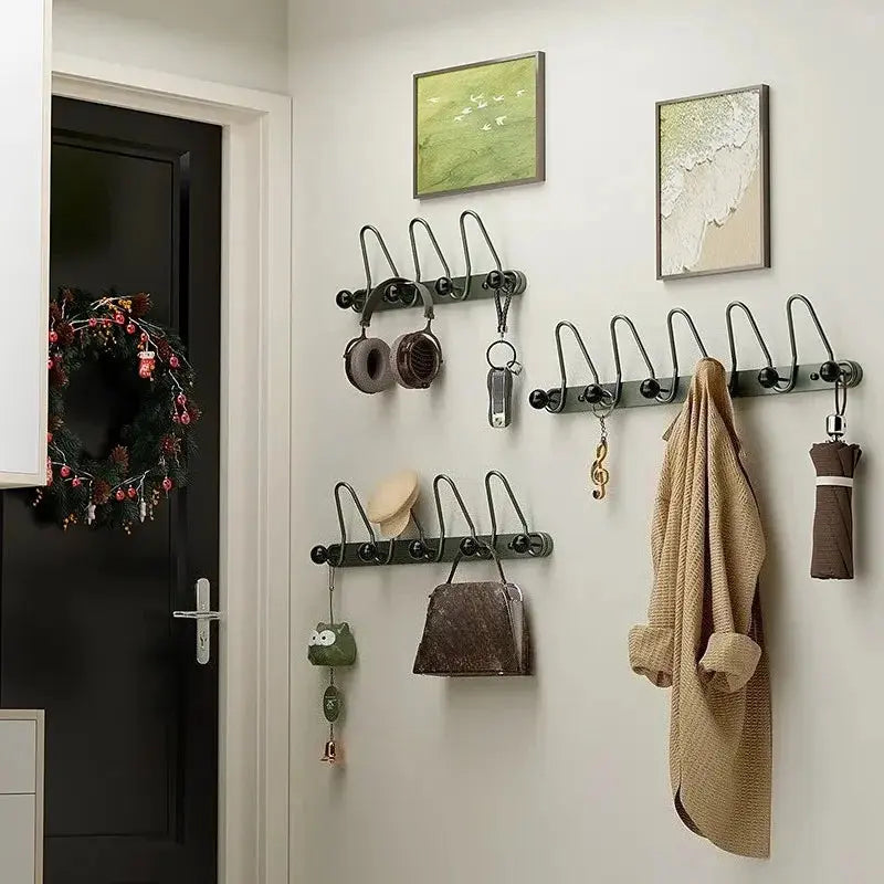 European Style Minimalist Entrance Door Hanging Hooks Bedroom Clothes Hats Bags Storage Hangers Wall Mounted Rack Decoration Novara Shop