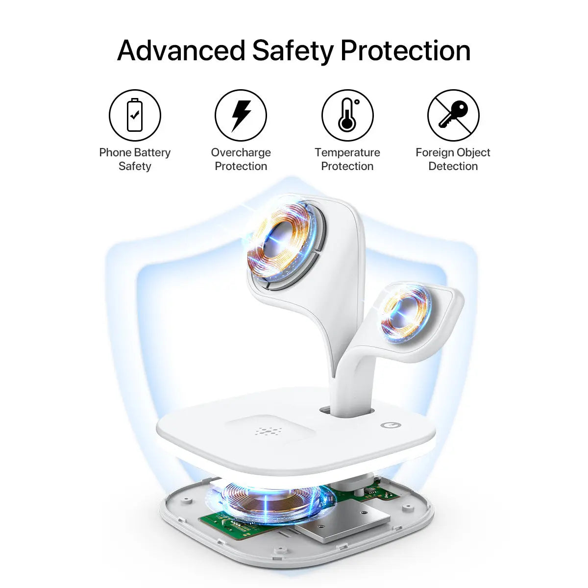 5-in-1 Magnetic Real Wireless Desktop Fast Charging Station 
