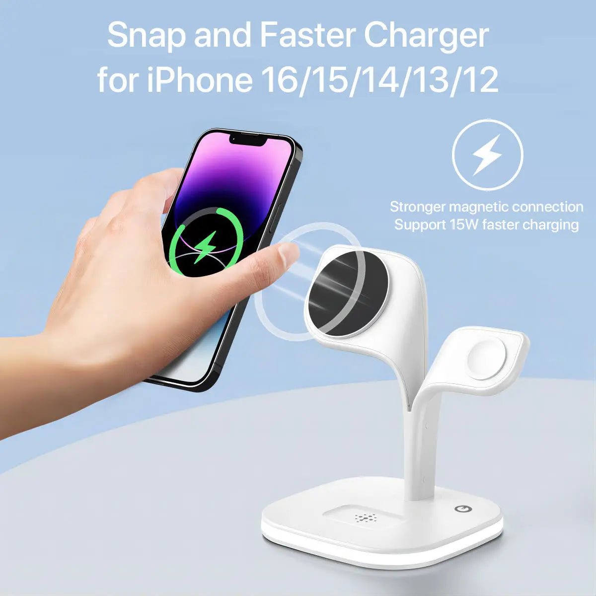 5-in-1 Magnetic Real Wireless Desktop Fast Charging Station 