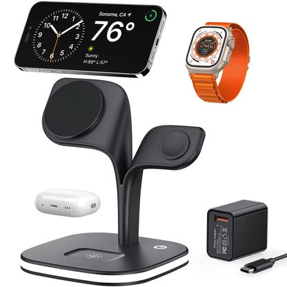 5-in-1 Magnetic Real Wireless Desktop Fast Charging Station 