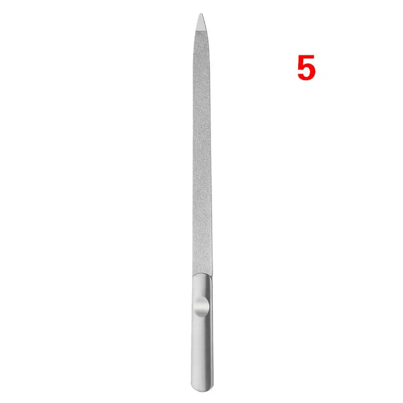 Professional Nail File Stainless Steel Polishing Block Sanding For Nail Manicure Supplies Tools Art Beauty Finger Toe Care Tool Novara Shop