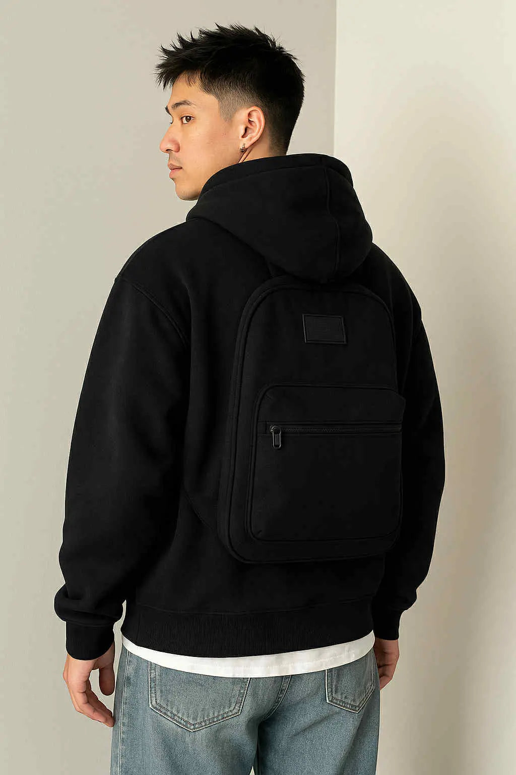 2-in-1 Autumn Winter American High Street Hoodie with 3D Backp