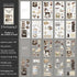 18 sheets Home time Stickers Long strip landscape Decorative