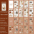 18 sheets Home time Stickers Long strip landscape Decorative