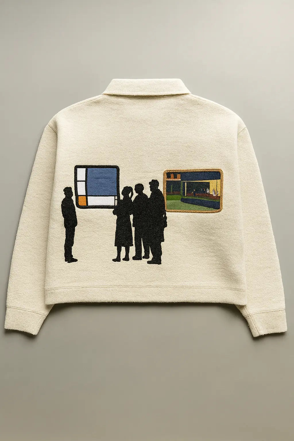 Mens High Quality Knitted Gallery Sweater Loose Long Sleeve Pa Novara Shop
