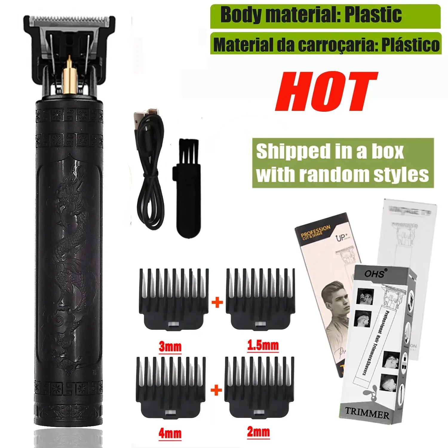 Vintage T9 Hair Clipper Beard Shaving Body Hair Trimmer Clippers Electric Men Haircut Machine 0mm Barber Shaver Novara Shop
