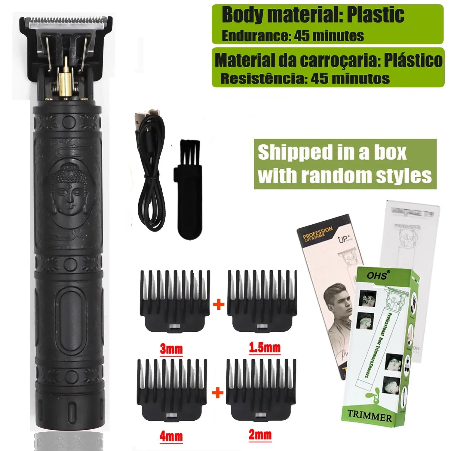 Vintage T9 Hair Clipper Beard Shaving Body Hair Trimmer Clippers Electric Men Haircut Machine 0mm Barber Shaver Novara Shop