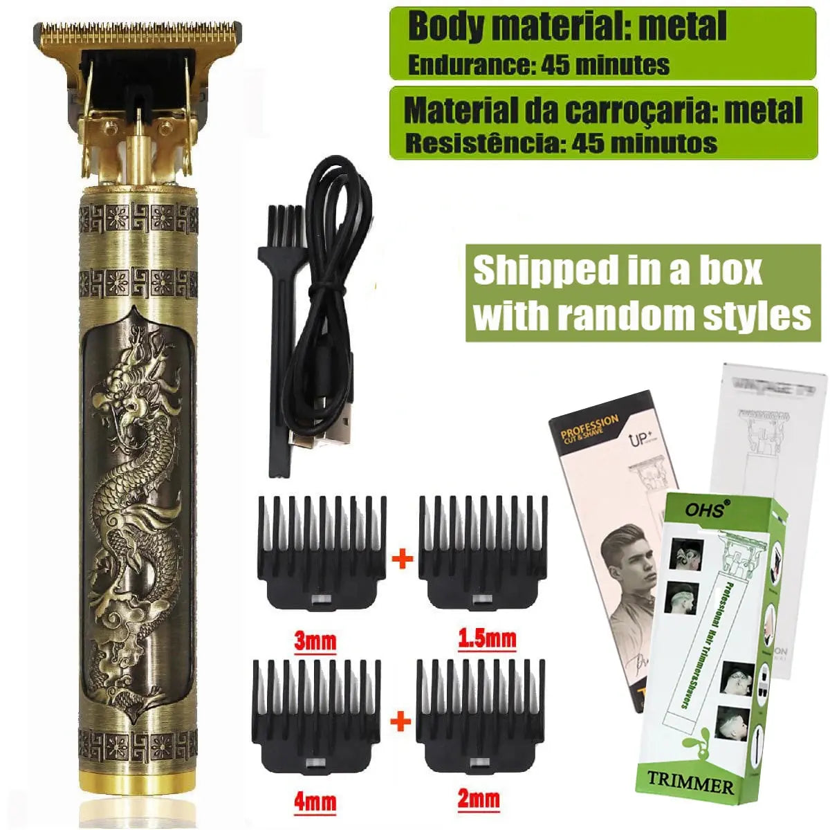 Vintage T9 Hair Clipper Beard Shaving Body Hair Trimmer Clippers Electric Men Haircut Machine 0mm Barber Shaver Novara Shop