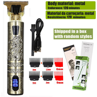 Vintage T9 Hair Clipper Beard Shaving Body Hair Trimmer Clippers Electric Men Haircut Machine 0mm Barber Shaver Novara Shop