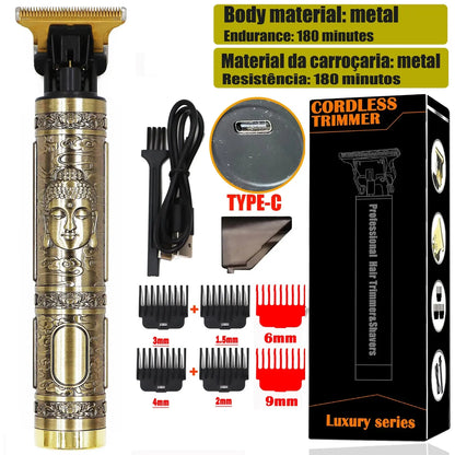 Vintage T9 Hair Clipper Beard Shaving Body Hair Trimmer Clippers Electric Men Haircut Machine 0mm Barber Shaver Novara Shop