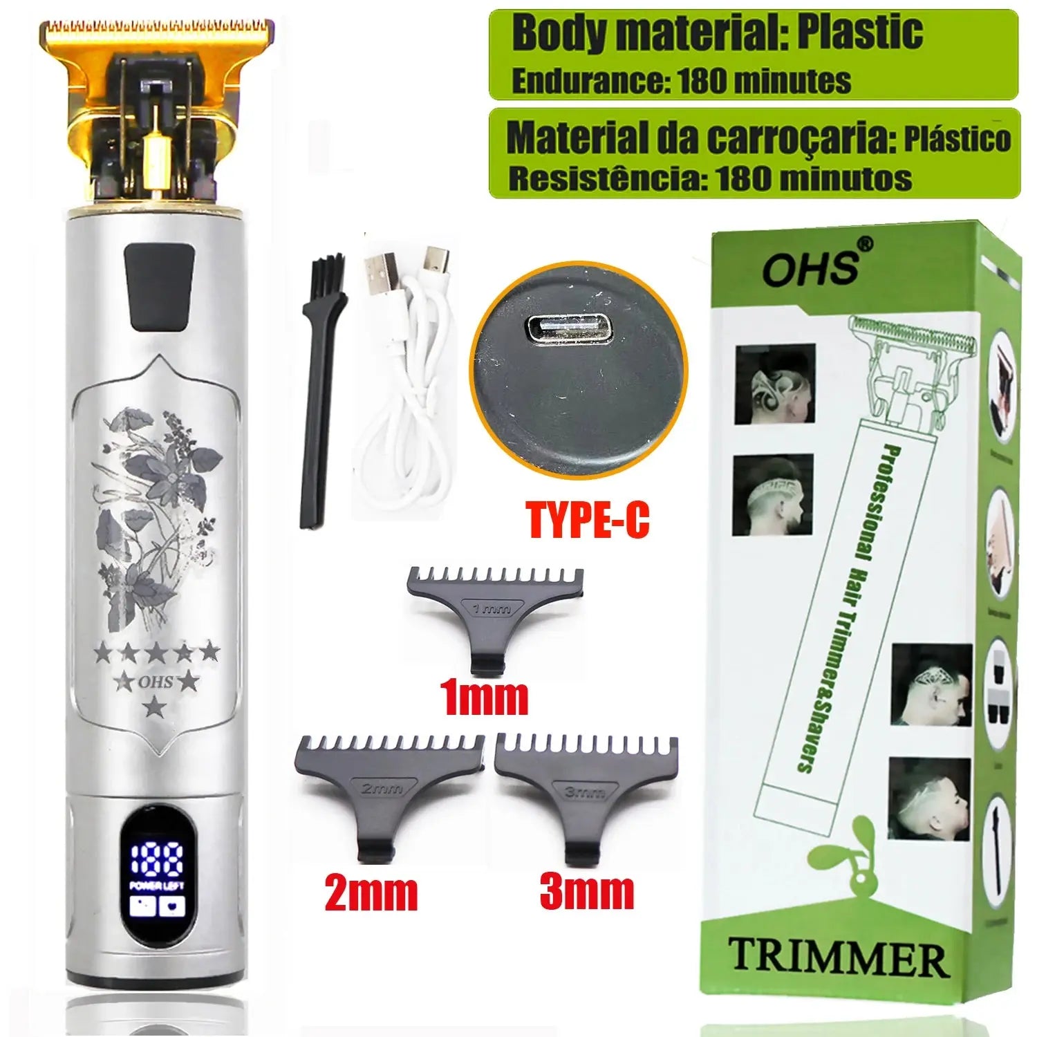 Vintage T9 Hair Clipper Beard Shaving Body Hair Trimmer Clippers Electric Men Haircut Machine 0mm Barber Shaver Novara Shop