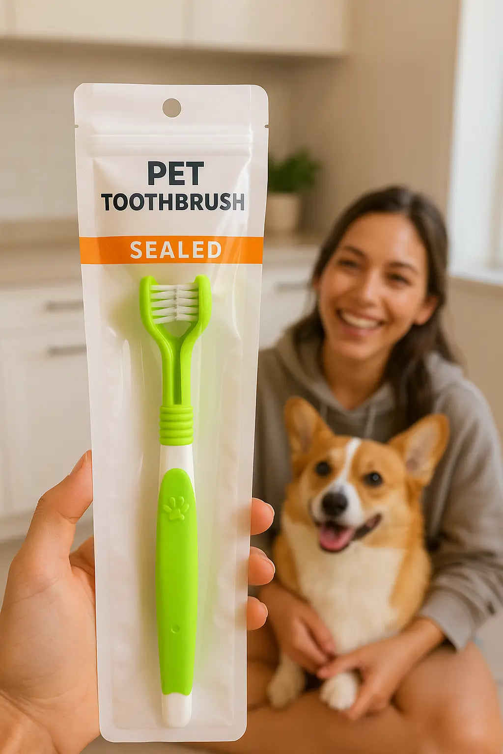 Toothbrush for Pets | Three-Sided Toothbrush | Novara Shop