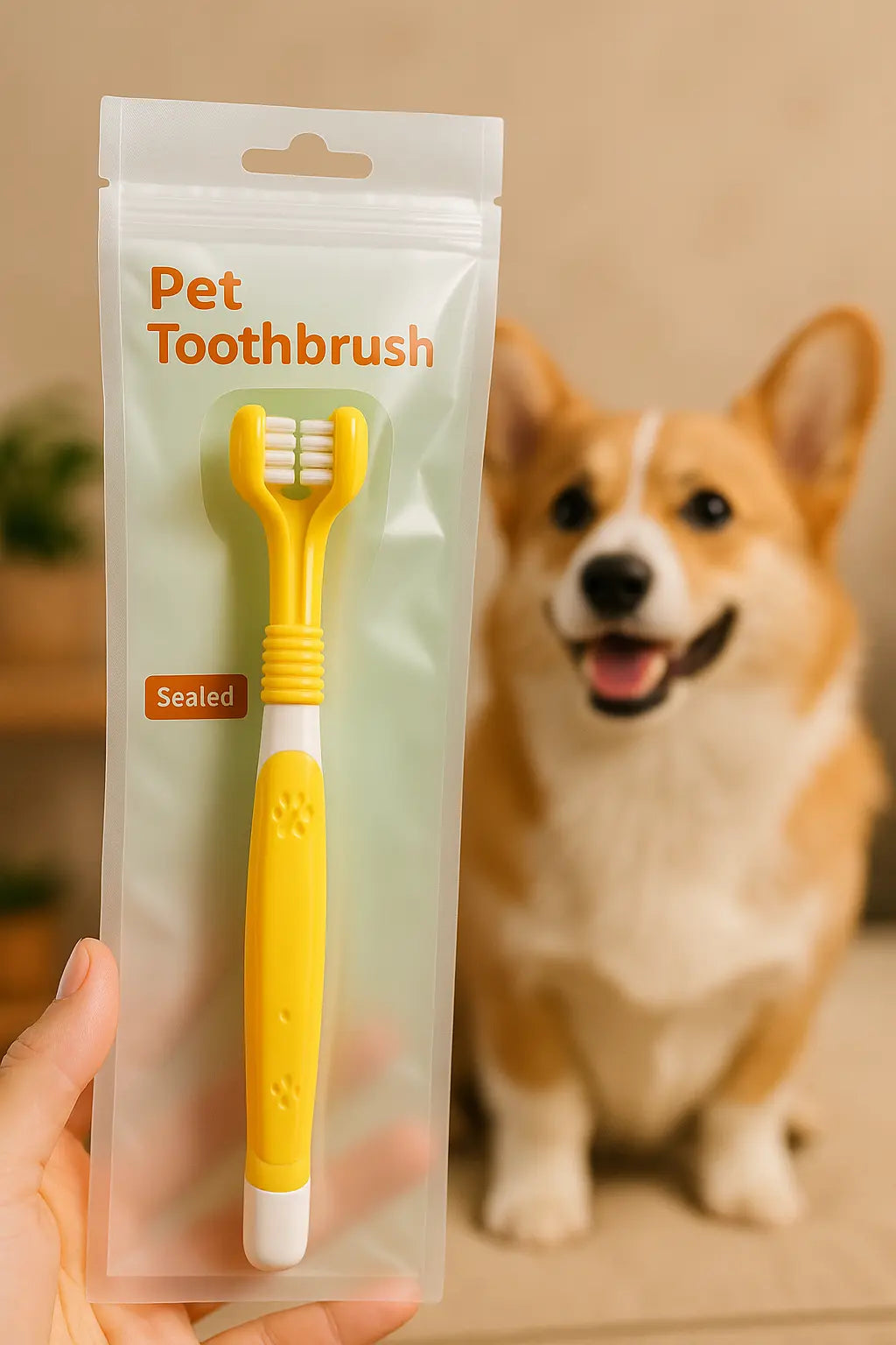 Toothbrush for Pets | Three-Sided Toothbrush | Novara Shop