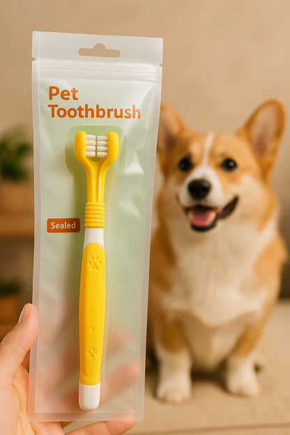 Toothbrush for Pets | Three-Sided Toothbrush | Novara Shop