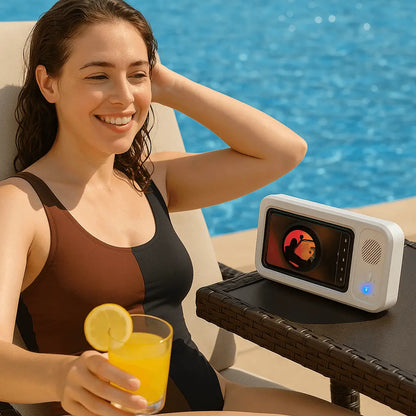 Shower Phone Holder with Bluetooth Speaker IPX4 Waterproof A
