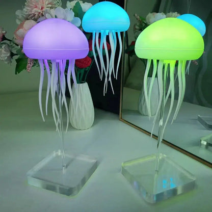 Creative Jellyfish Light Voice Control Type-C Charging Cute Jellyfish Bedside Lamp Flexible Tentacles for Holiday Children Gifts Novara Shop