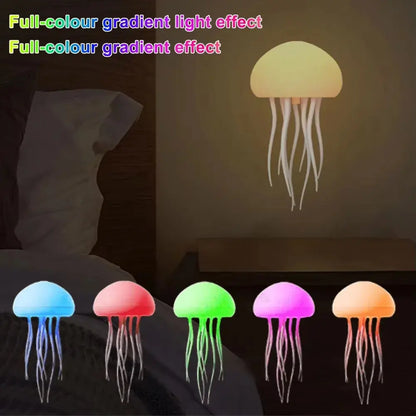 Creative Jellyfish Light Voice Control Type-C Charging Cute Jellyfish Bedside Lamp Flexible Tentacles for Holiday Children Gifts Novara Shop