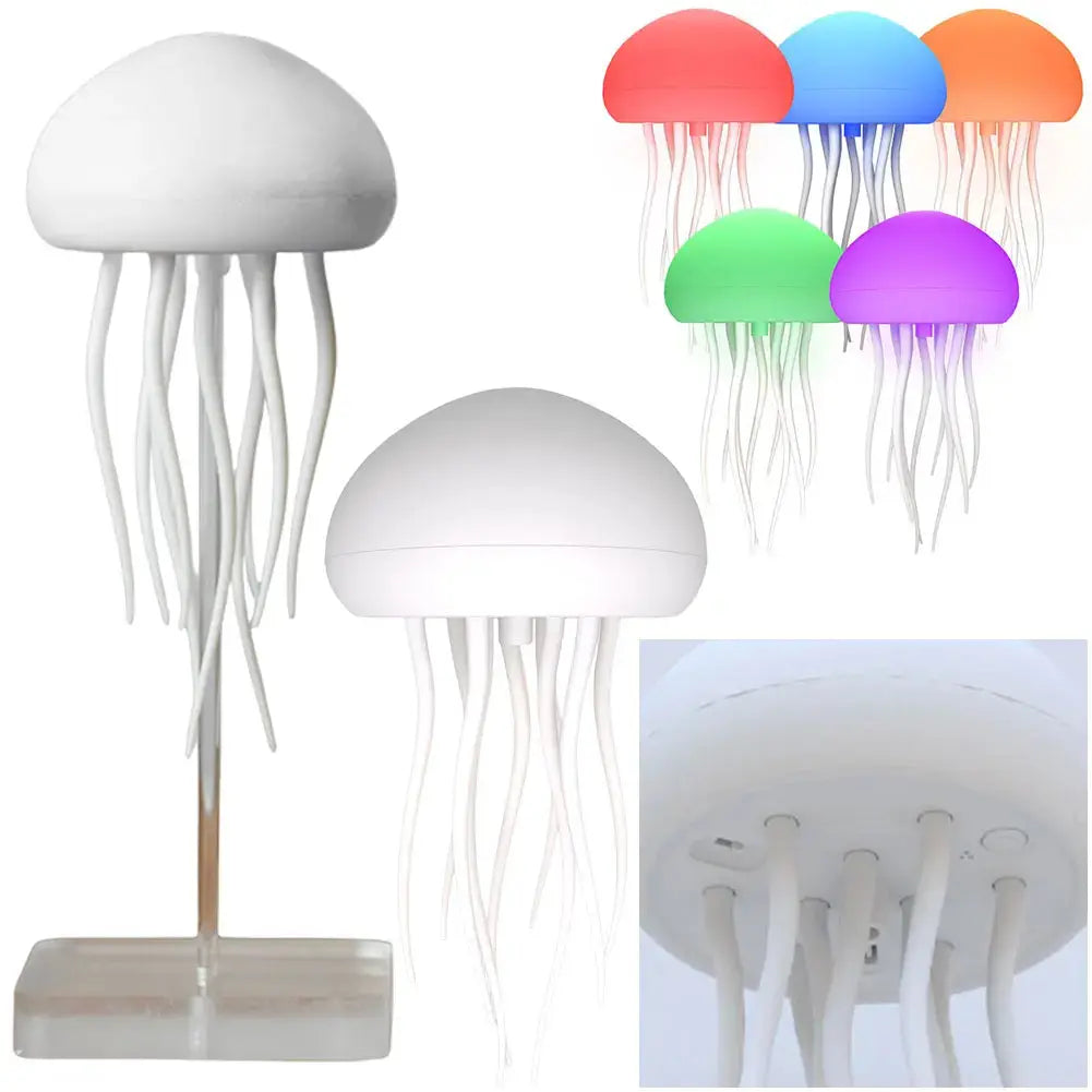 Creative Jellyfish Light Voice Control Type-C Charging Cute Jellyfish Bedside Lamp Flexible Tentacles for Holiday Children Gifts Novara Shop