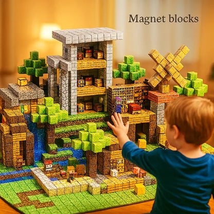 100pcs Magnetic Blocks Build Magnet Set for Boys Girls Magnetic Construction Set Toys for Toddlers Gifts - Novarashop