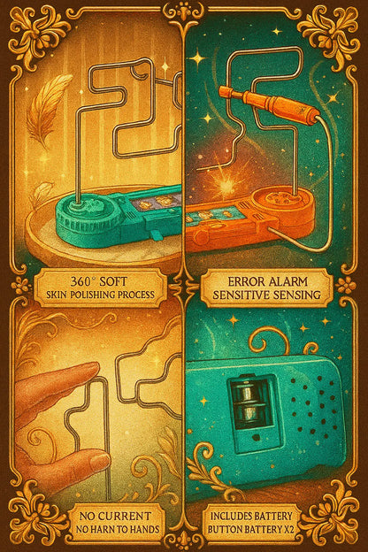 1pcs Fire Line Impact Electric Touch Maze Kids Puzzle Interactive CHILDREN&