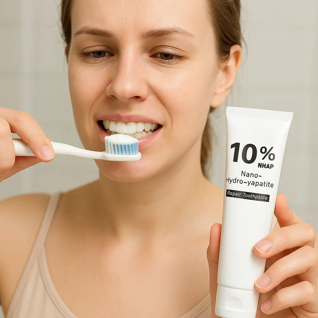 Whitening Teeth Toothpaste Enamel Repair Oral Hygiene Cleaning Stain Removal Fresh Breath Hydroxyapatite Brightening Toothpaste - Novarashop