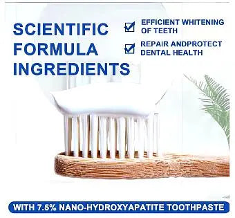 Whitening Teeth Toothpaste Enamel Repair Oral Hygiene Cleaning Stain Removal Fresh Breath Hydroxyapatite Brightening Toothpaste - Novarashop