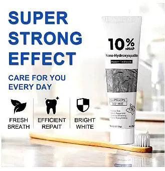 Whitening Teeth Toothpaste Enamel Repair Oral Hygiene Cleaning Stain Removal Fresh Breath Hydroxyapatite Brightening Toothpaste - Novarashop
