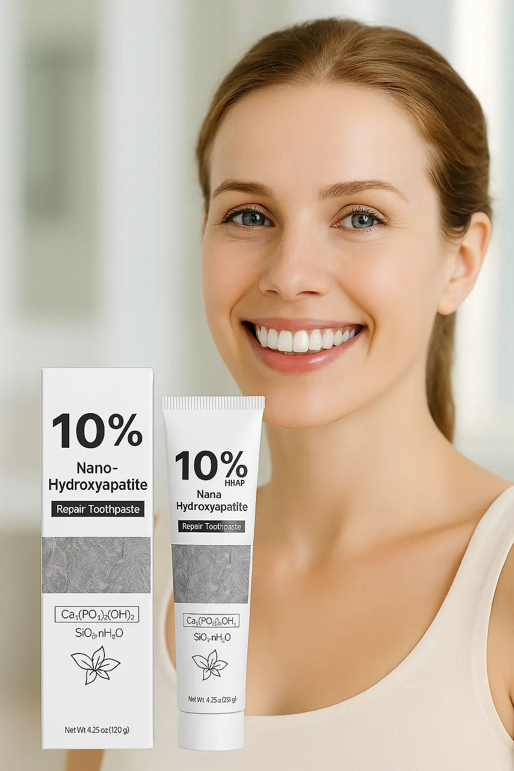 Whitening Teeth Toothpaste Enamel Repair Oral Hygiene Cleaning Stain Removal Fresh Breath Hydroxyapatite Brightening Toothpaste - Novarashop