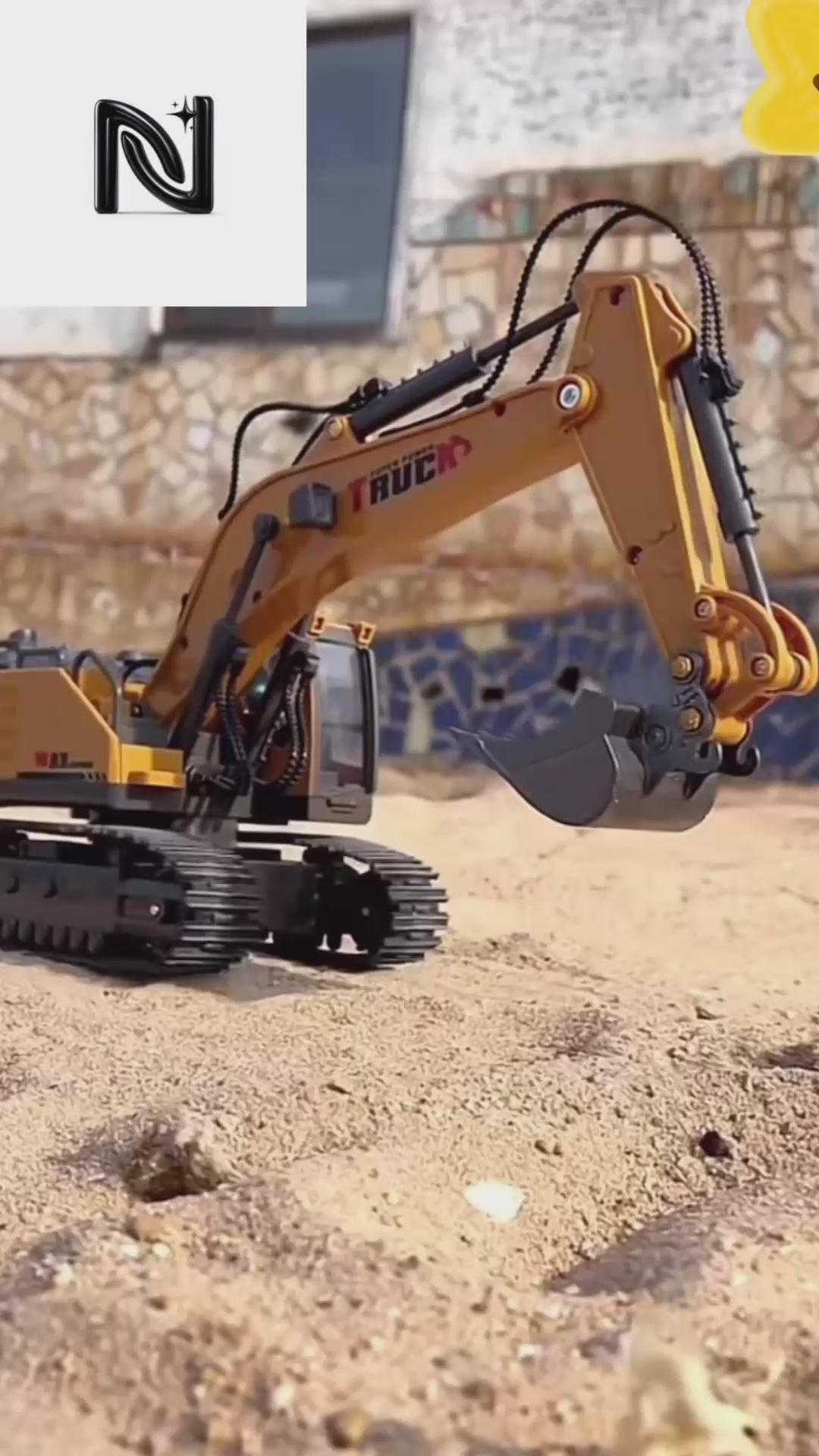 Alloy Remote Control Excavator Toy Car with Lights Sound Effect Electric Excavator Automobile Engineering Vehicle Children Gifts