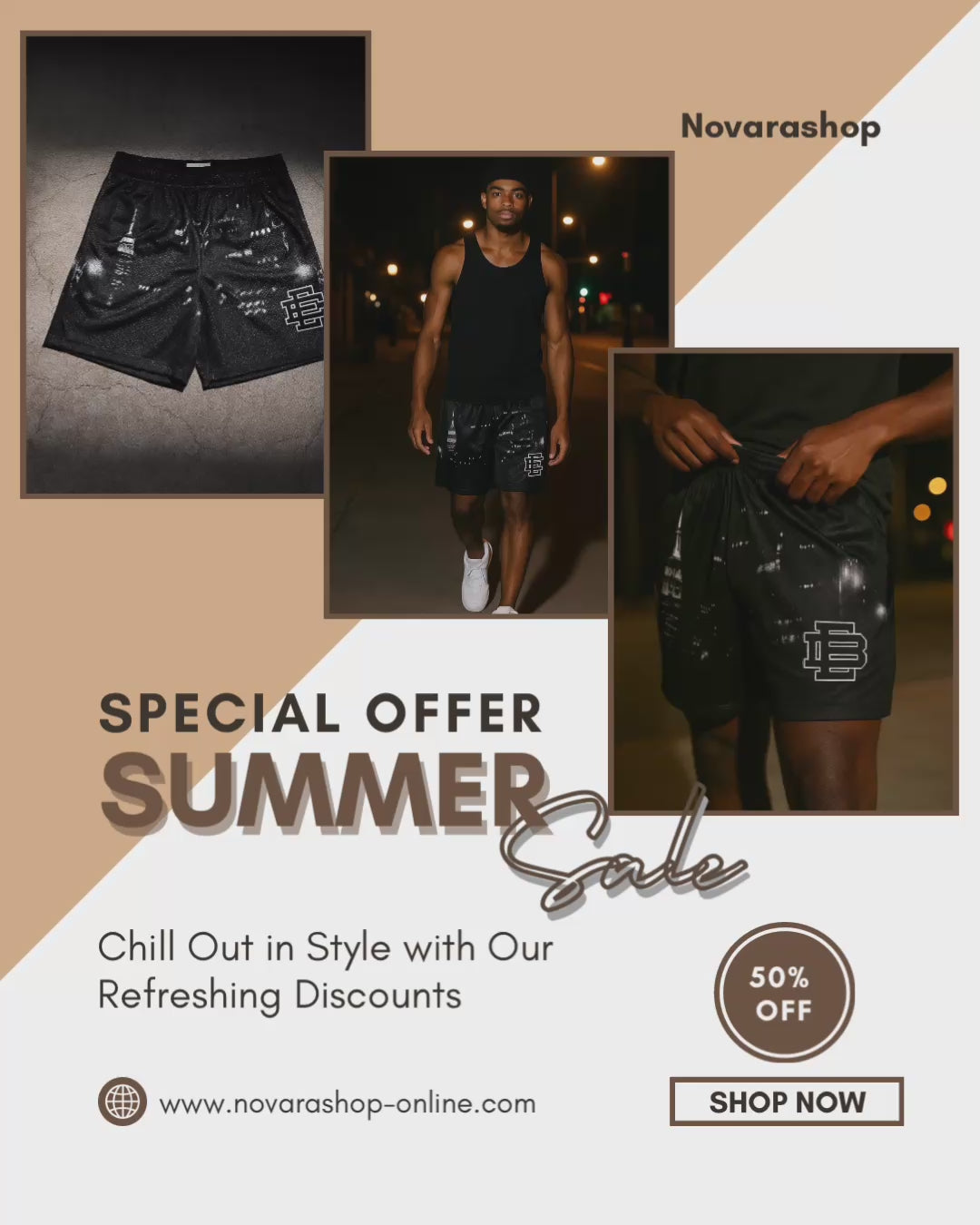 2025 EE Eric Emanuel Basic Shorts NEW men&