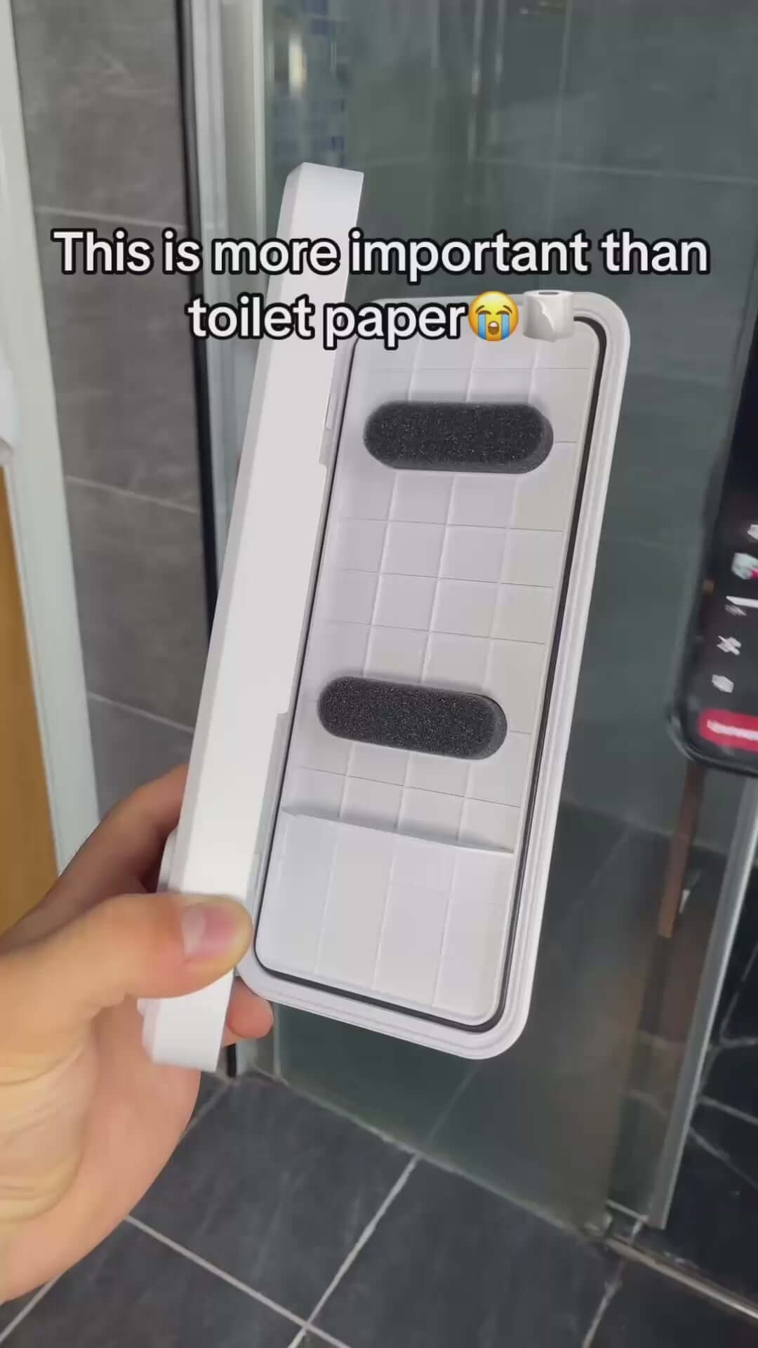 Shower Phone Holder with Bluetooth Speaker IPX4 Waterproof A