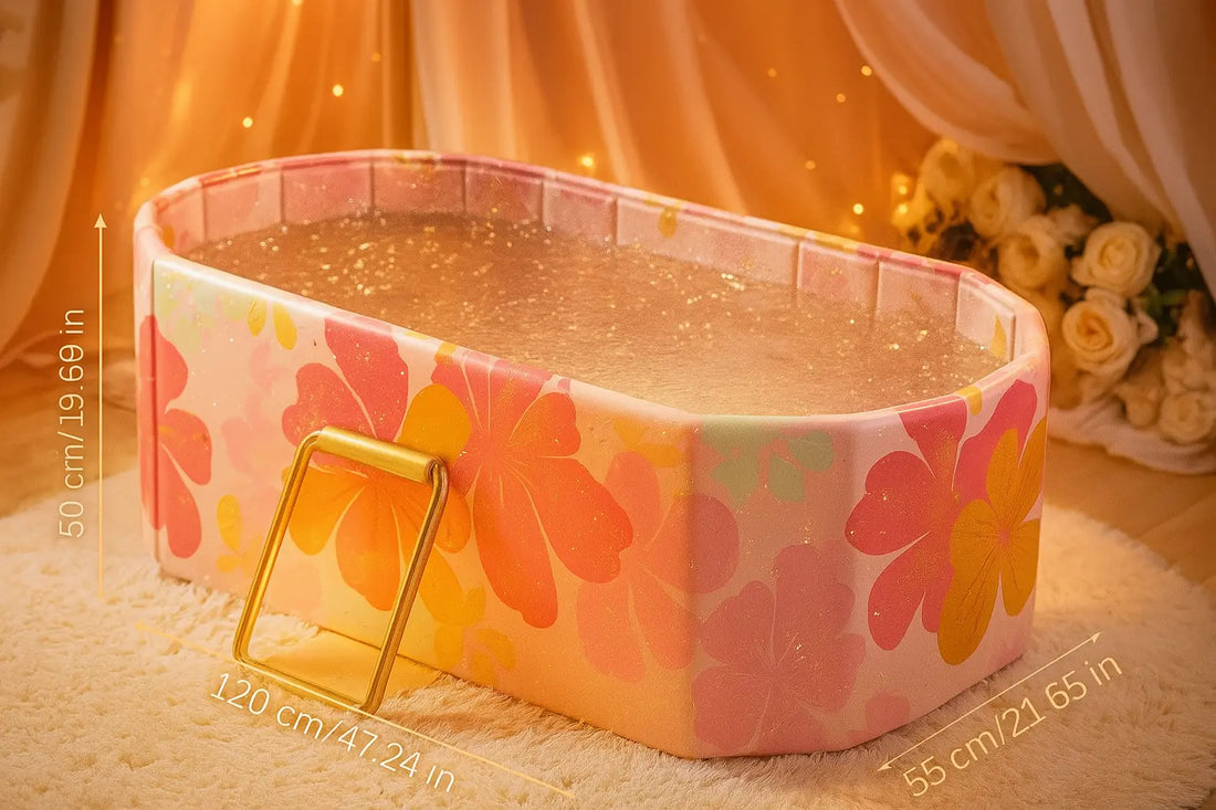 1.5m Foldable Bath Tub Portable Bathtube Ice Hot Tub for Baby Bath Pet Bath Sweat Steaming Foot Spa Outdoor Camping - Novarashop