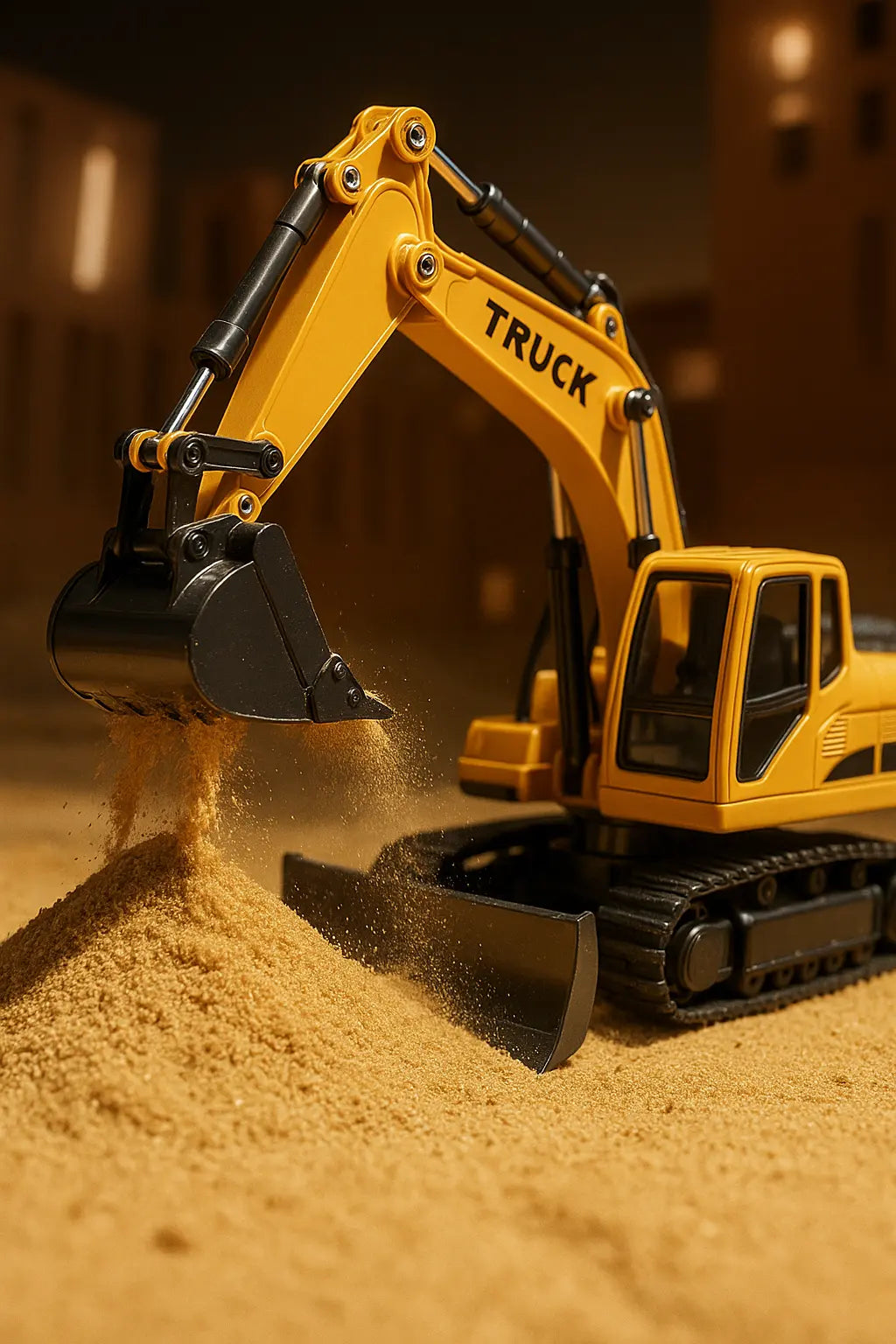 Alloy Remote Control Excavator Toy Car with Lights Sound Effect Electric Excavator Automobile Engineering Vehicle Children Gifts - Novarashop